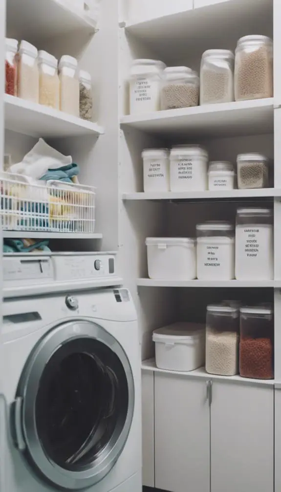 organized storage for cleaning