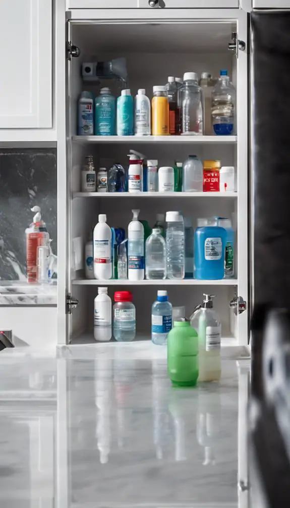 storage beneath the sink